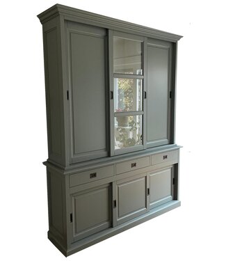 Kasten van de Koning Buffetkast Engels groen - wit Putten 180 x 240cm dichte zijdeuren