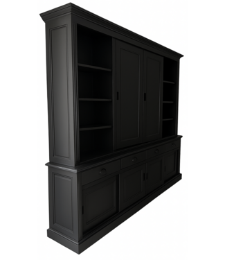 Kasten van de Koning Buffetkast zwart Landsmeer 320 x 240 cm dichte middendeuren