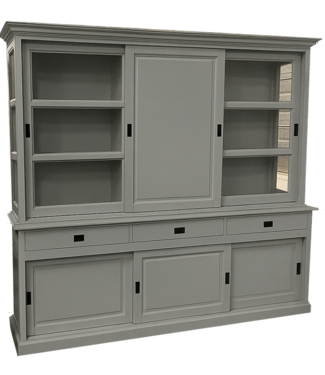 Kasten van de Koning Buffetkast zilvergrijs Deurne 240cm dichte middendeur