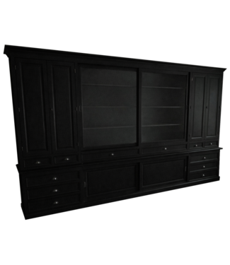 Kasten van de Koning Buffetkast Goirle XXXL zwart - grijs 400 x 240cm
