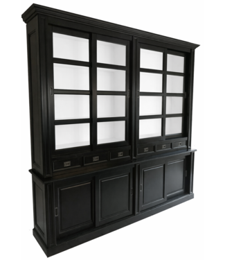 Kasten van de Koning Buffetkast Utrecht zwart - wit 260 x 240cm