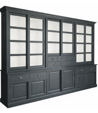 Kasten van de Koning Buffetkast leigrijs - wit Haarlem 340 x 235cm