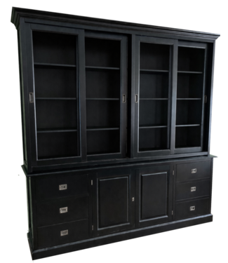 Kasten van de Koning Buffetkast zwart – zwart Lopik 240 x 240cm