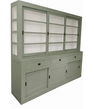 Kasten van de Koning Buffetkast Engels groen  – wit Hasselt 260cm