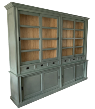 Kasten van de Koning Buffetkast Engels groen  - eiken interieur Utrecht XL 300 x 240cm