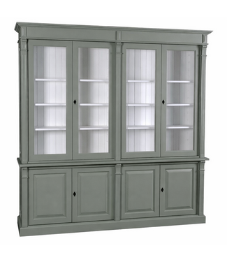 Kasten van de Koning Buffetkast Engels groen Toulouse 220 x 230cm