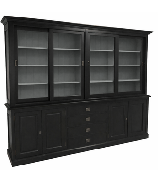 Kasten van de Koning Buffetkast zwart - grijs Aalsmeer 240cm