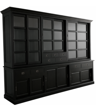 Kasten van de Koning Buffetkast zwart - zwart Haarlem 285 x 235cm soft close