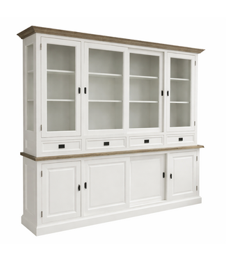 Kasten van de Koning Buffetkast wit met eiken lijsten Spijk 225cm