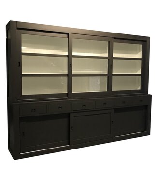 Kasten van de Koning Buffetkast antraciet Hasselt XL 300cm