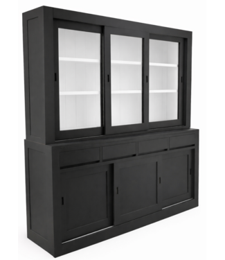 Kasten van de Koning Buffetkast antraciet - wit Enschede 240cm