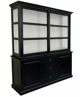 Kasten van de Koning Buffetkast zwart Bavel 200cm