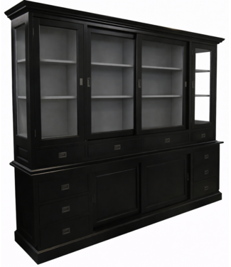 Kasten van de Koning Buffetkast zwart - grijs Vleuten 225cm