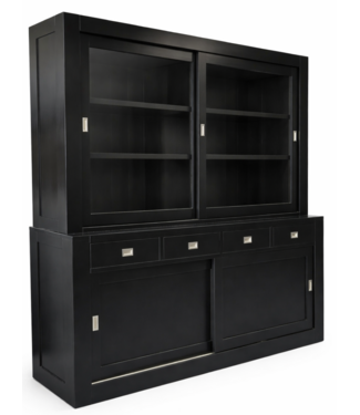 Kasten van de Koning Buffetkast zwart - zwart Hasselt 200cm