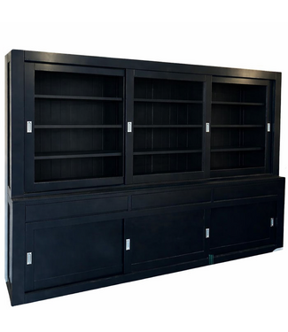 Kasten van de Koning Buffetkast XL Enschede zwart greeploos 300cm