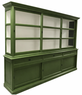 Kasten van de Koning Buffetkast olijf groen Sneek 300cm