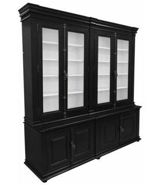 Kasten van de Koning Buffetkast zwart Lara 200 x 240cm espagnolet