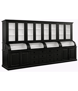 Kasten van de Koning Buffetkast zwart Bastiaan 400 x 210cm