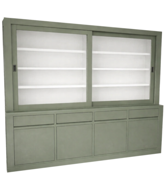 Kasten van de Koning Buffetkast Wijchen Engels groen 260cm