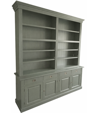 Kasten van de Koning Boekenkast Engels groen  220 x 240cm