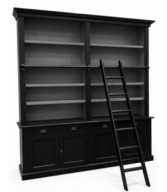 Kasten van de Koning Boekenkast zwart Kesteren 200cm