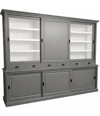 Kasten van de Koning Buffetkast pelsgrijs Sittard 300 x 240cm met dichte middendeur