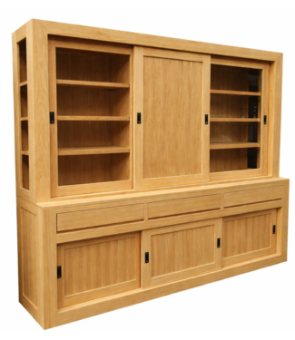 Kasten van de Koning Buffetkast eiken- eiken Schagen 240cm dichte middendeur