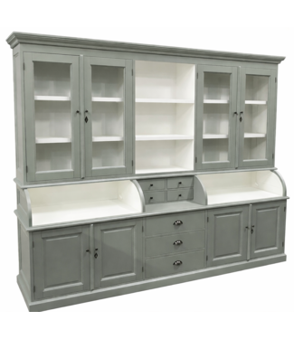 Buffetkast Valburg Engels groen 230cm