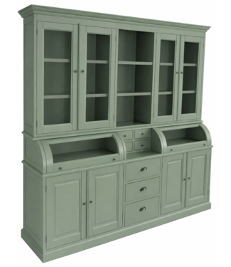 Kasten van de Koning Buffetkast Bastiaan Engels groen - Engels groen 230cm