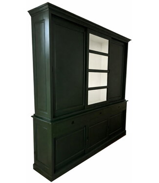 Kasten van de Koning Buffetkast flessengroen Putten 240 x 240cm dichte zijdeuren