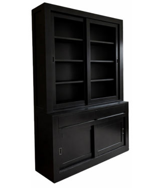 Kasten van de Koning Buffetkast zwart - zwart design soft close 160 x 240cm