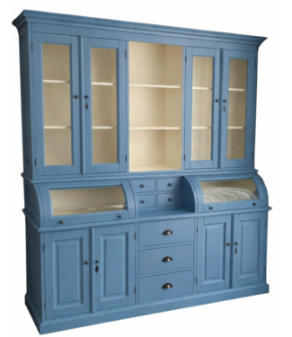 Kasten van de Koning Buffetkast oud blauw Bastiaan 200cm