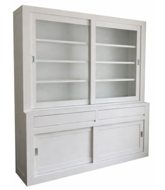 Kasten van de Koning Buffetkast wit design soft close 200cm