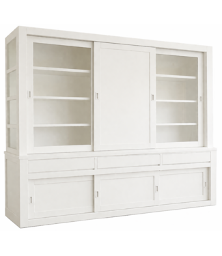 Kasten van de Koning Buffetkast wit Schagen 300 x 240cm dichte middendeur