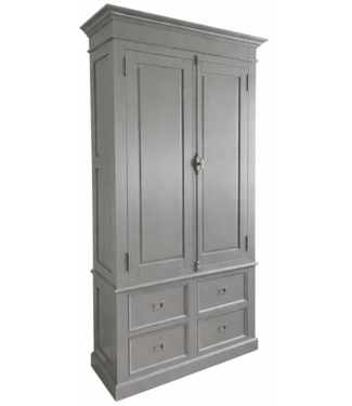 Kasten van de Koning Buffetkast stofgrijs Zeist 120 x 240cm dichte deuren