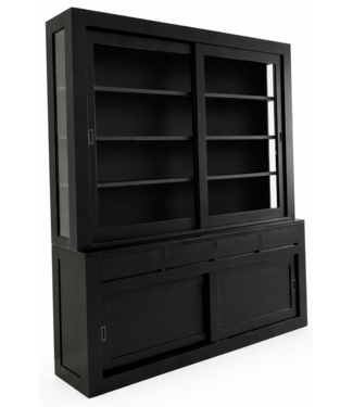 Kasten van de Koning Buffetkast Petten zwart - zwart 220 x 240cm