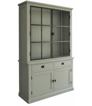 Kasten van de Koning Buffetkast Soest Engels groen - Engels groen met stalen deuren 150cm