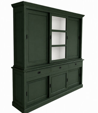 Kasten van de Koning Buffetkast dennengroen - wit Putten 220cm dichte zijdeuren