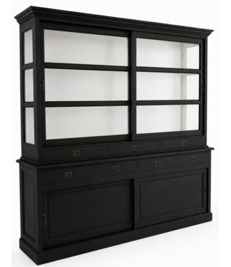 Kasten van de Koning Buffetkast zwart - wit Emmen 240 x 225cm