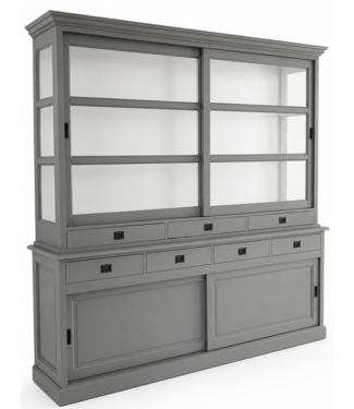 Kasten van de Koning Buffetkast Engels groen  - wit Emmen 240 x 225cm