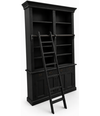Kasten van de Koning Boekenkast zwart - zwart Kesteren 150 x 240cm