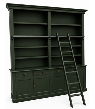 Kasten van de Koning Boekenkast flessengroen Kesteren 200 x 240cm