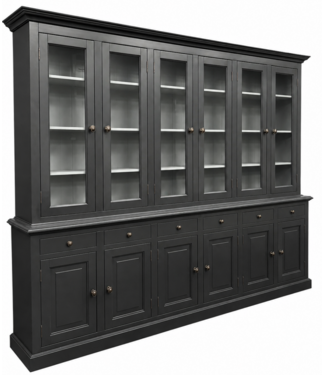 Kasten van de Koning Buffetkast Laren  antraciet - grijs 300 x 230cm