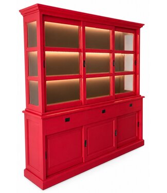 Kasten van de Koning Buffetkast framboosrood - led verlichting Beverwijk 240cm