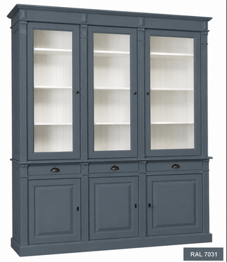 Kasten van de Koning Buffetkast blauwgrijs Toulouse 185 x 240cm