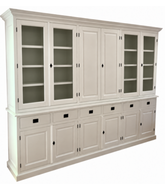 Kasten van de Koning Buffetkast Dronten wit 300 x 220cm dichte midden deuren