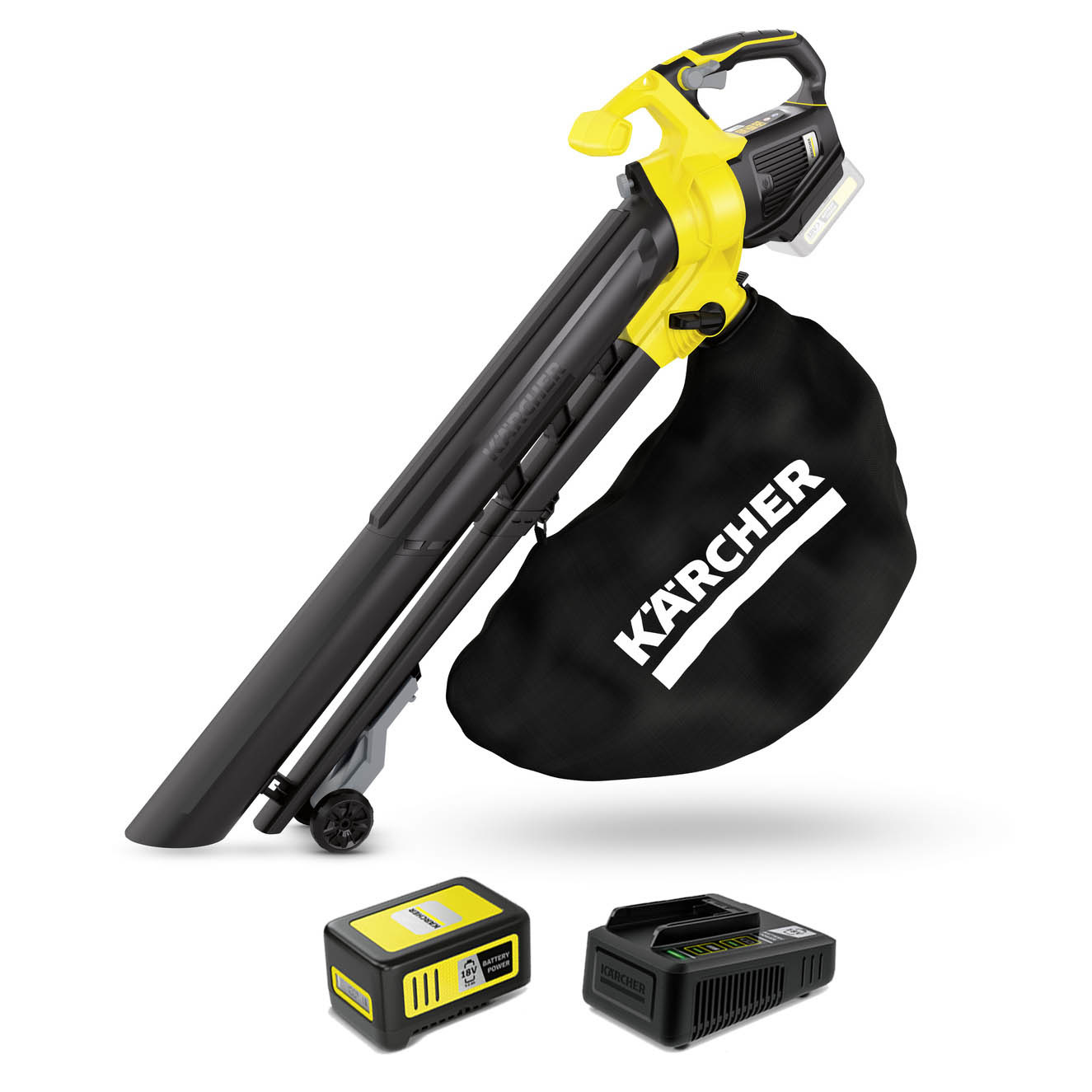 Kärcher Laubsauger BLV 18200 Battery Set inkl. Akku & Ladegerät