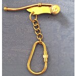 Porte-clés sifflet de bosco en laiton