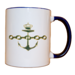 Mug avec imprimé ancre