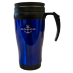 Koffiebeker metaal 350 ml (met handvat)